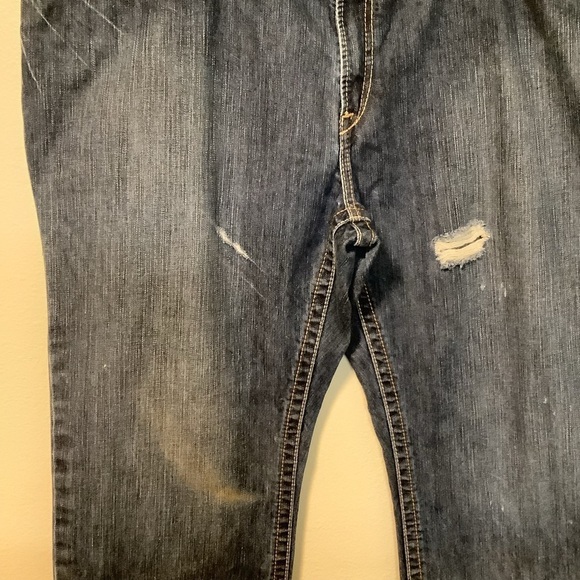 Ariat work distress FR waist 40 low rise m4 boot mens denim jeans - Picture 6 of 10